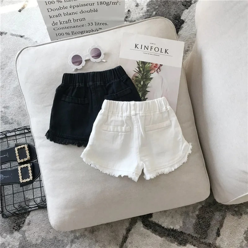 Short Jeans Solid Color Fashion Comfortable Clothing with Korean Style Pants