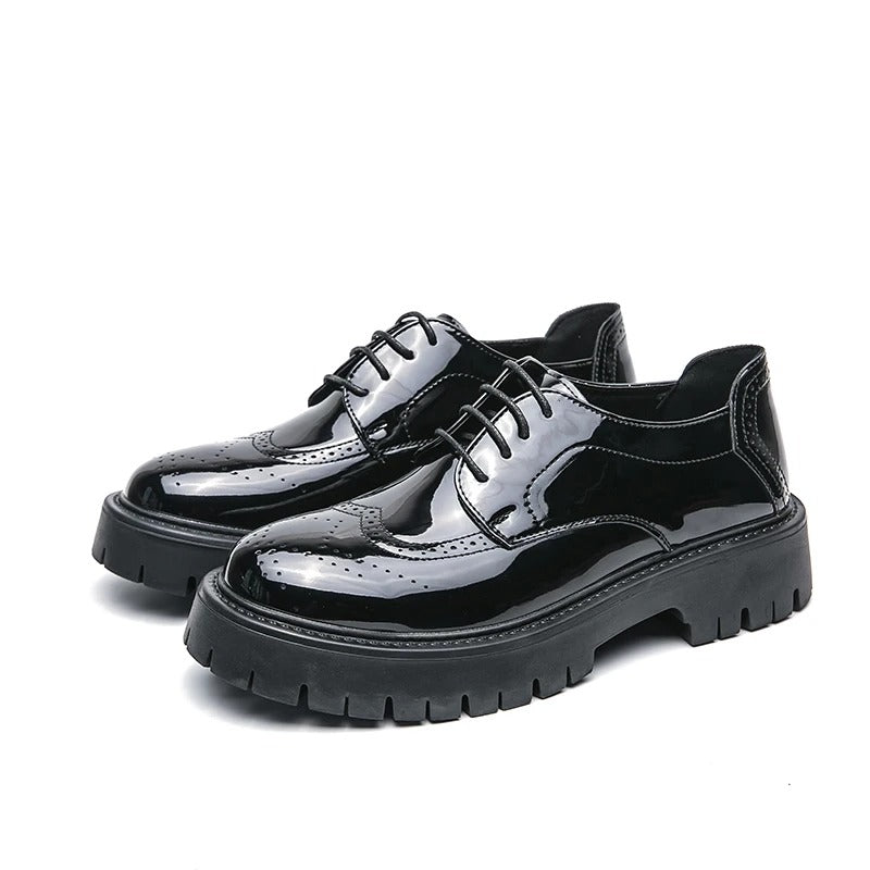 Spring High Quality Men's Dress Shoes Men Platform Oxfords Fashion