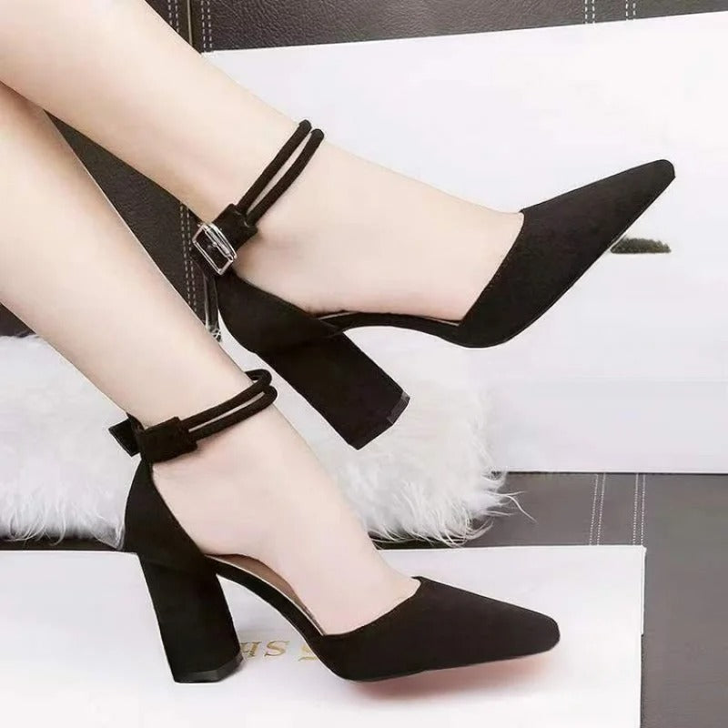2026 Spring/Summer Buckle Ankle Strap High Heels