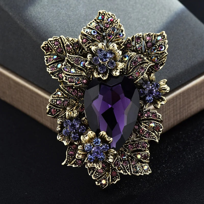 Exquisite High-end Rhinestone Party Wedding Badges Pines