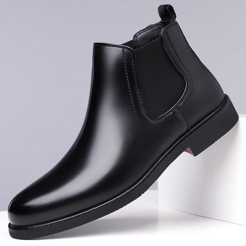 Men Chelsea Boots British Style Business Leather Boot