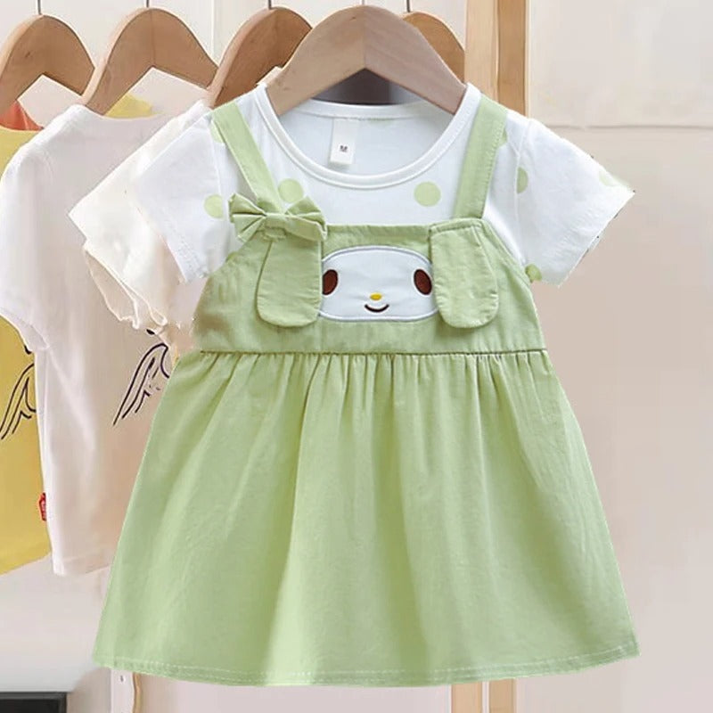New Baby Girl Dress Cartoon Dog Lovely Princess Dress
