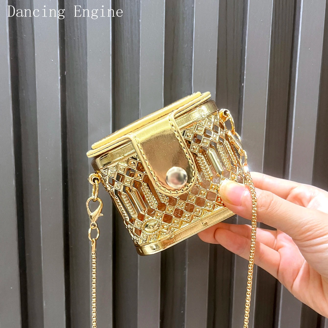 Golden Designer shoulder bags