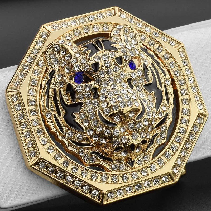 Luxury brand tiger slide buckle designer belts men high quality 3.8cm