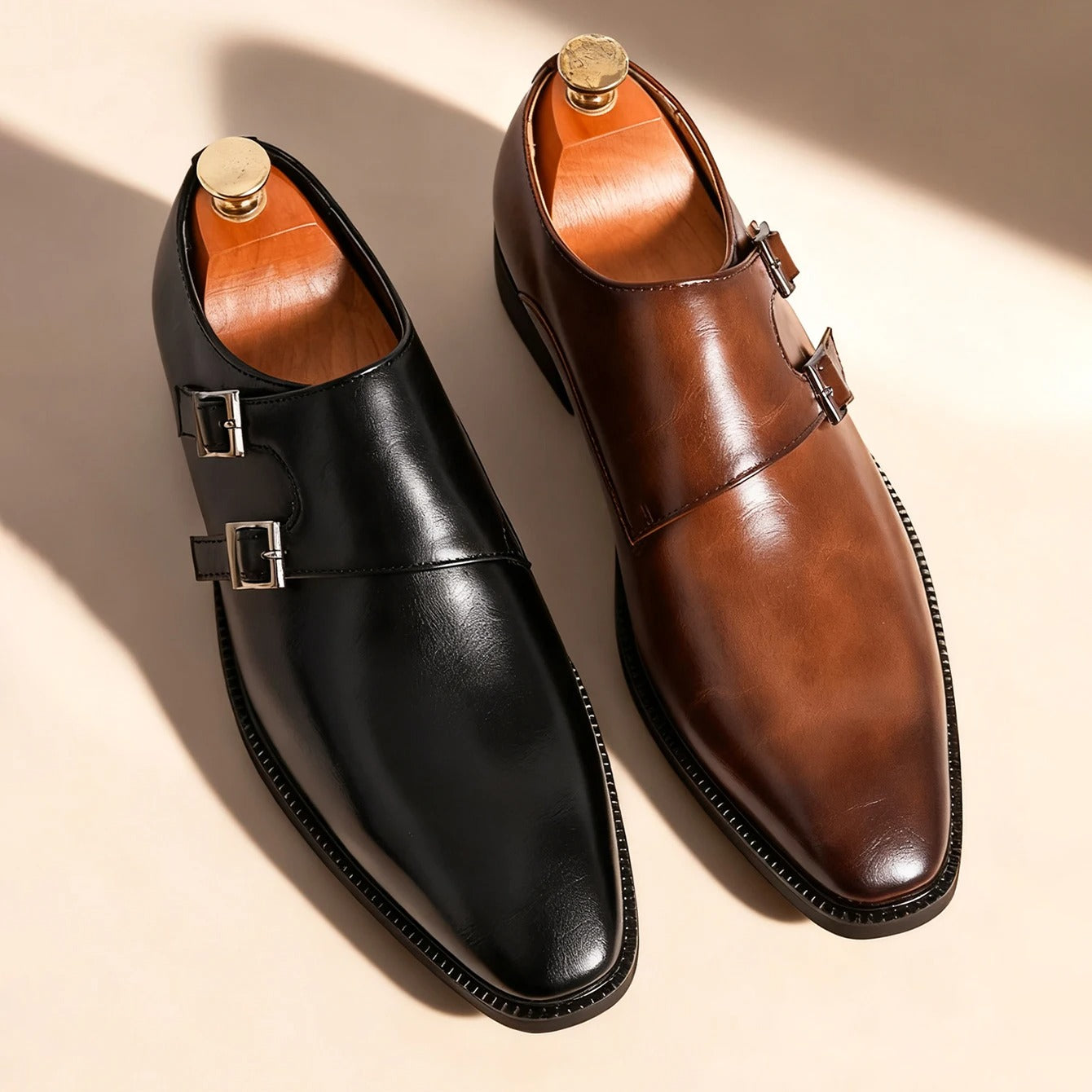 Pointed Toe Buckle Business Office Wedding Comfortable Men's Oxfords Shoes