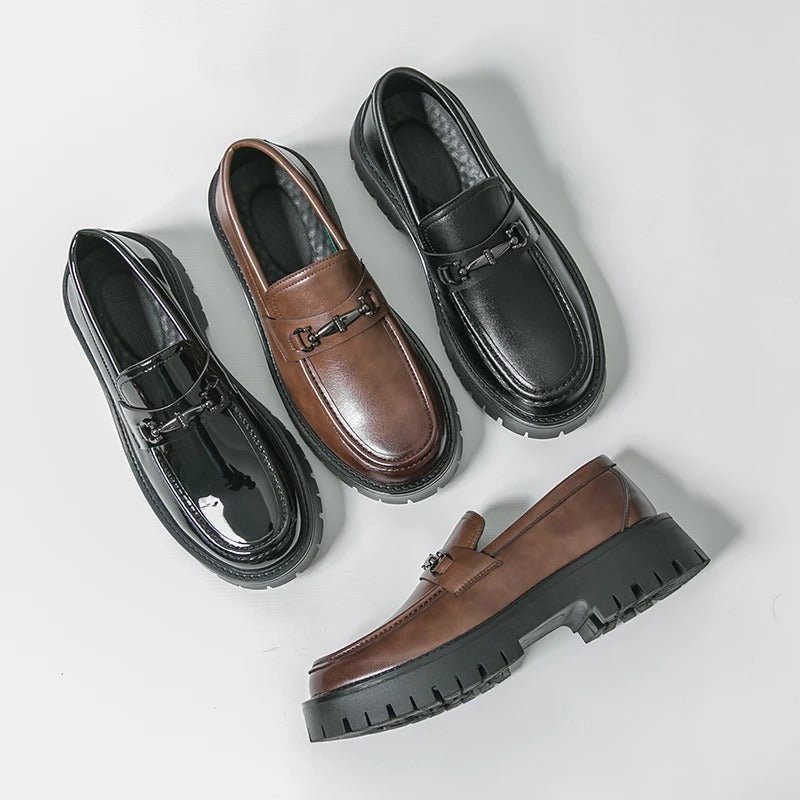 Platform Social Formal Leather Shoes For Men