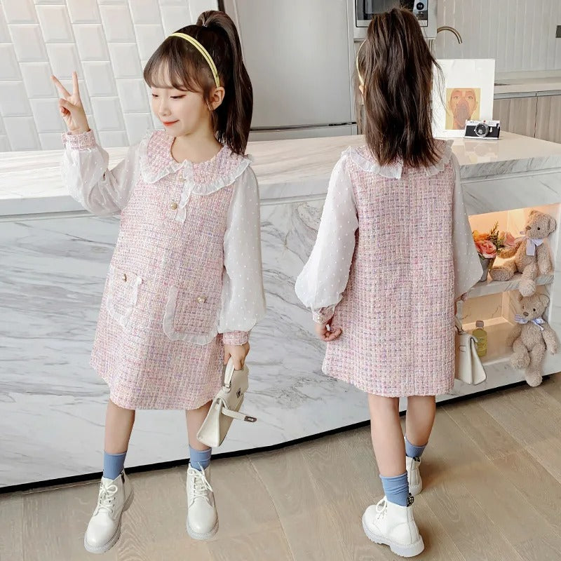 New Girls Princess Dress Middle Big Childrens Princess Dress