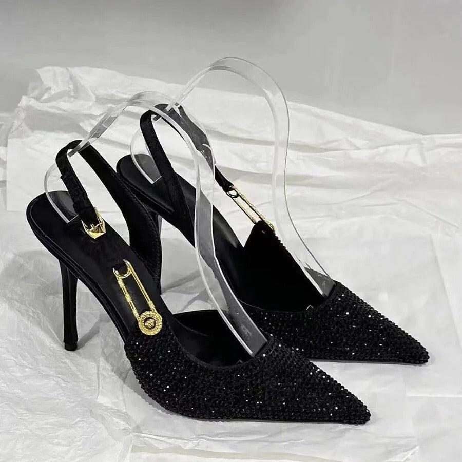 New Luxury Fashion Women's High Heel Sandals Versatile Elegant
