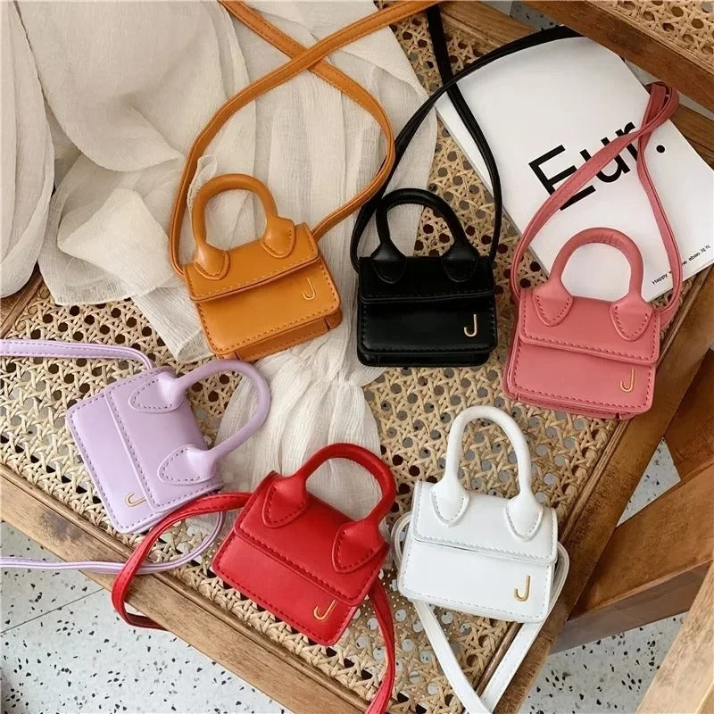 Kids Mini PU Leather Crossbody Bag