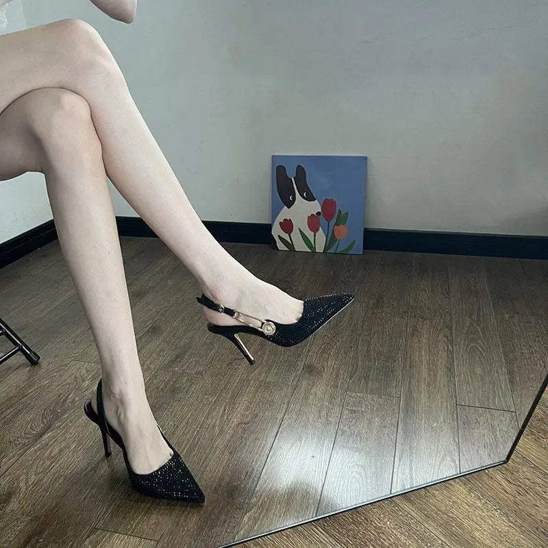 New Luxury Fashion Women's High Heel Sandals Versatile Elegant