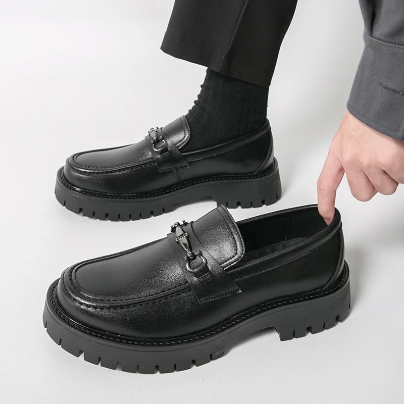 Platform Social Formal Leather Shoes For Men