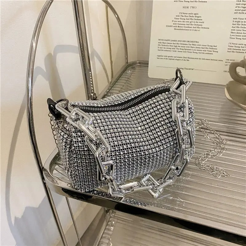 Glitter Chain Prom Purse,
