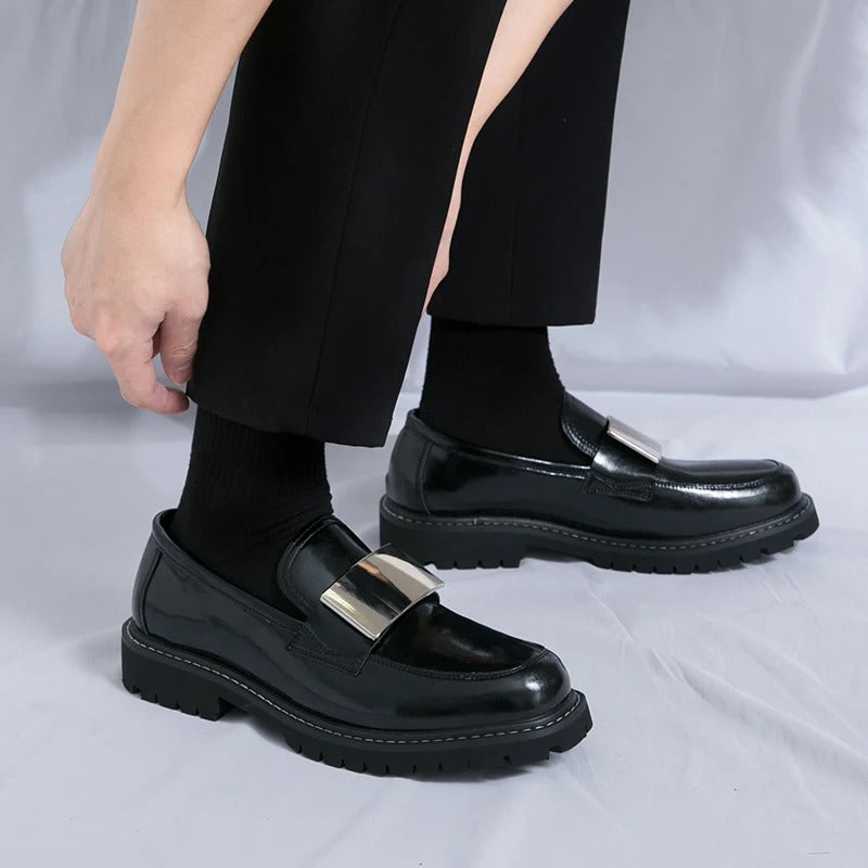 Italian Style Men's Low Cut Casual Leather Shoes