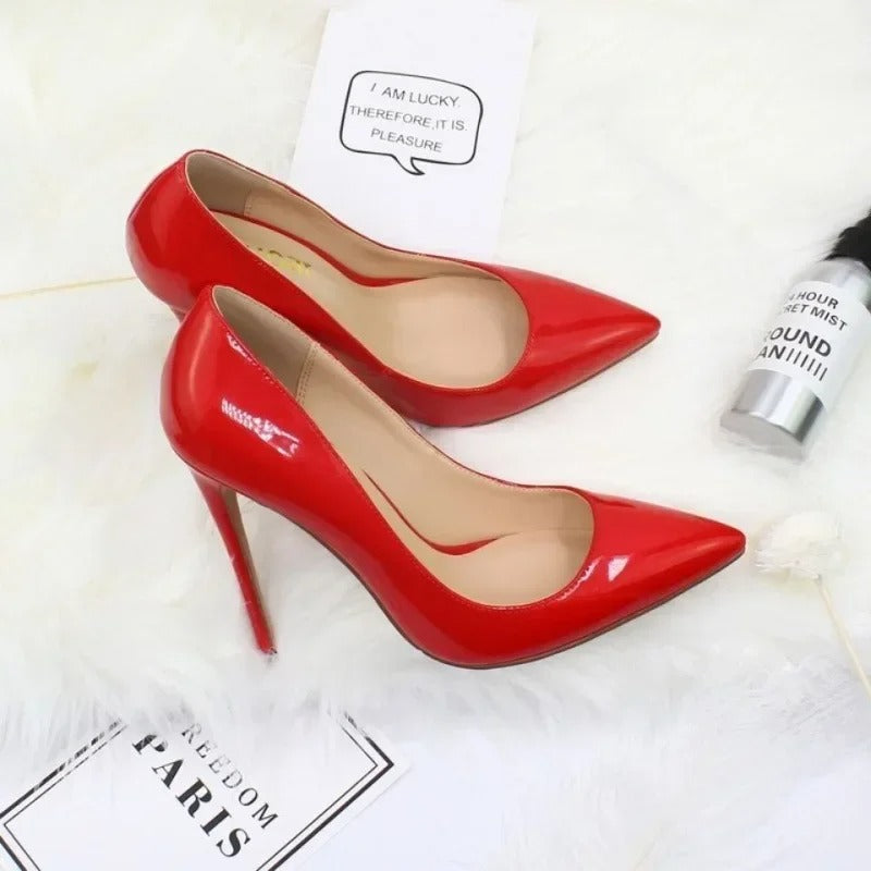 Fashion High Heels 35-45 Plus Size Women Shoes 12cm Thin Stiletto