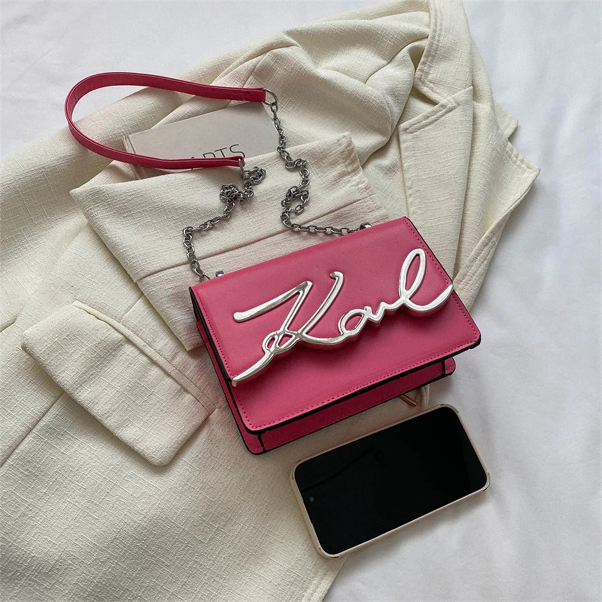 Metal Letter Logo Chain-link Strap
