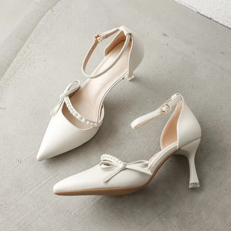 White high heels, women's summer 2026 new