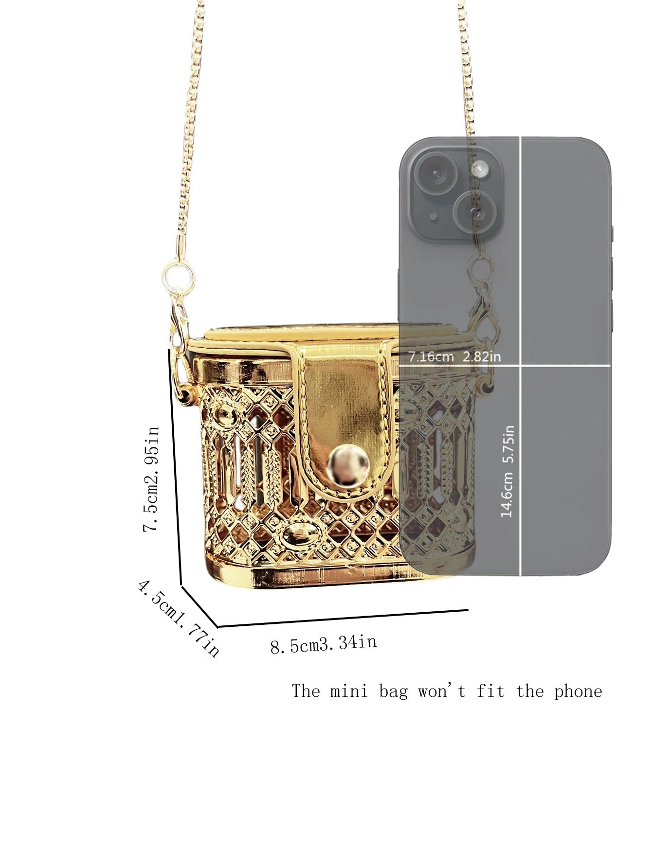 Golden Designer shoulder bags