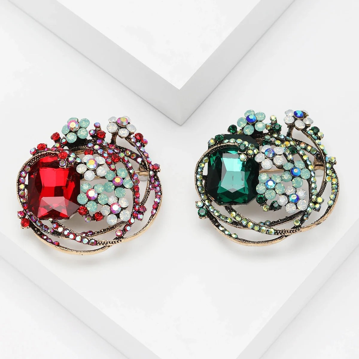 Flower Pins Banquet Party Backpack Brooches