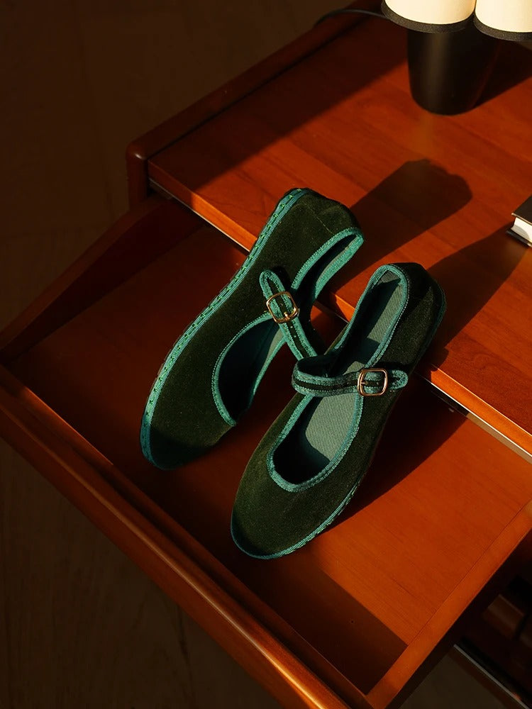 Hand Stitch Casual Streetwear Ballet Flats Pumps