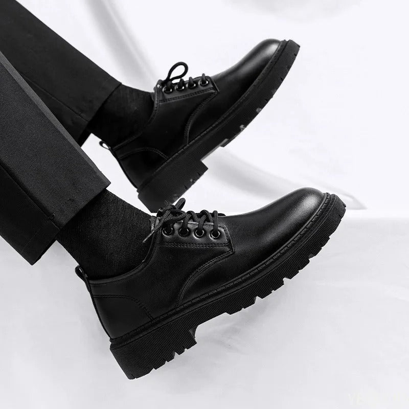Simple Comfortable Anti slip Wear resistant Round Head Men's Shoes