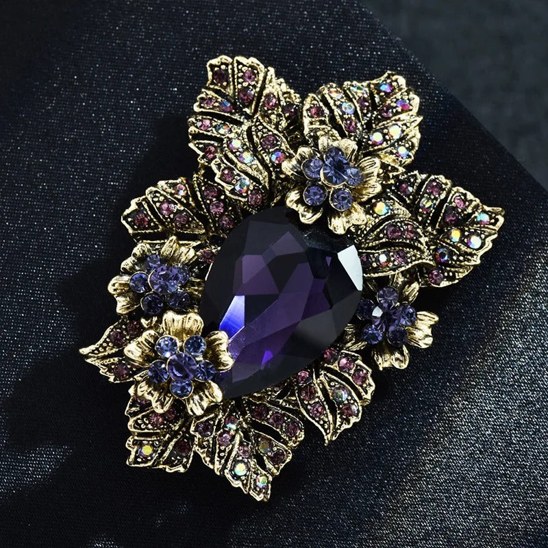 Exquisite High-end Rhinestone Party Wedding Badges Pines