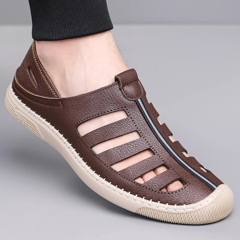 Sandals Man Beach Shoes Fashion Outdoor British Style Walking Loafers Male