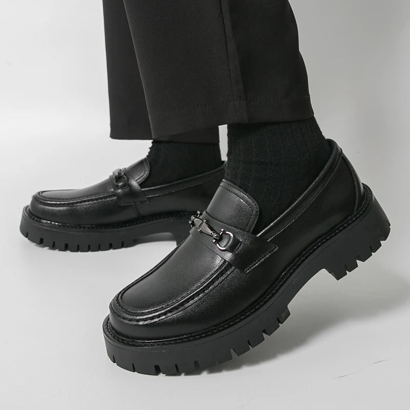 Platform Social Formal Leather Shoes For Men