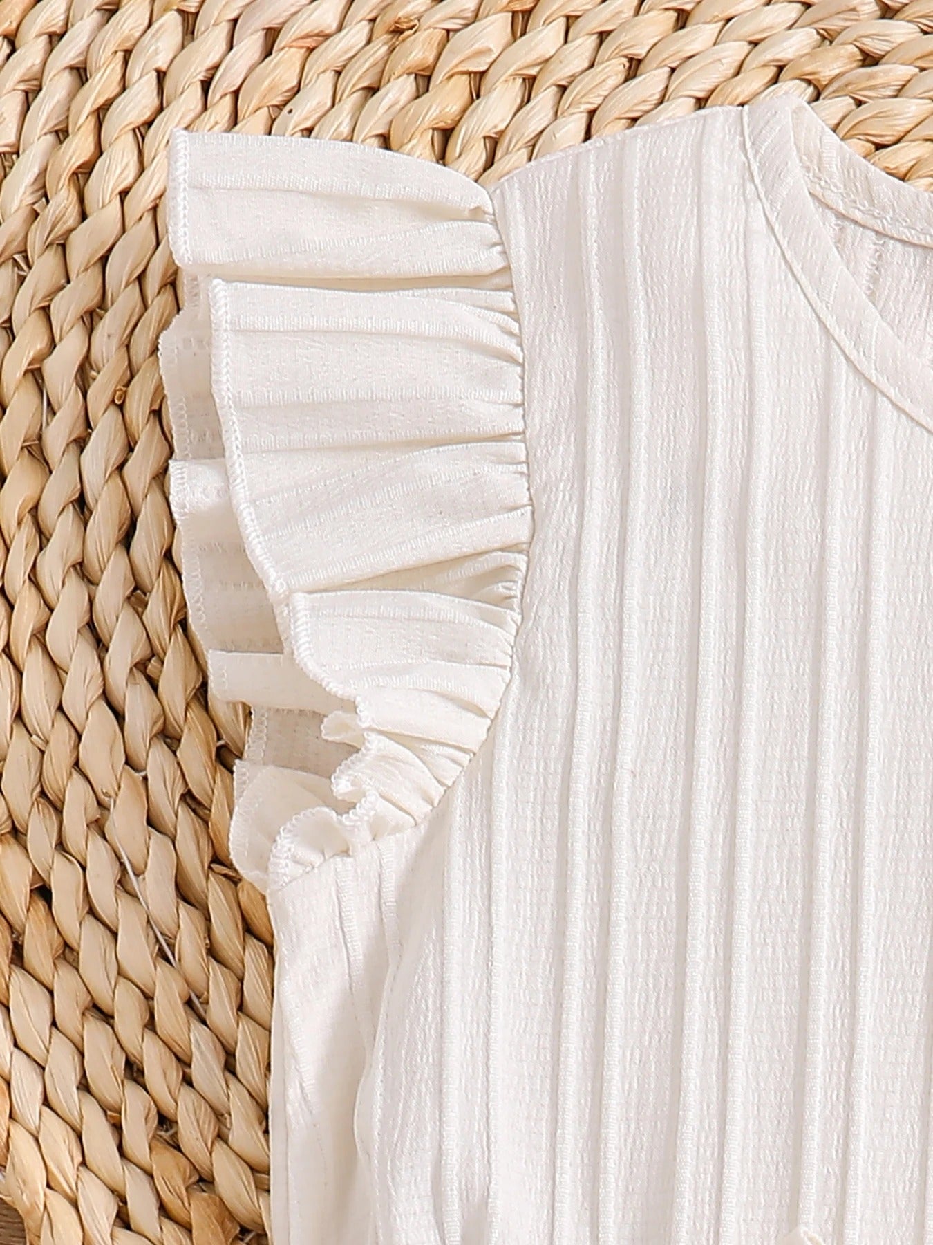 color round neck flying sleeve dress summer clothing + small satchel.