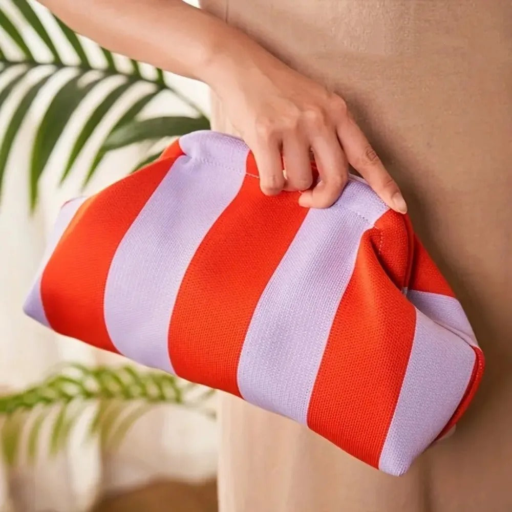 Woven Crochet Stripe Crochet Handbags