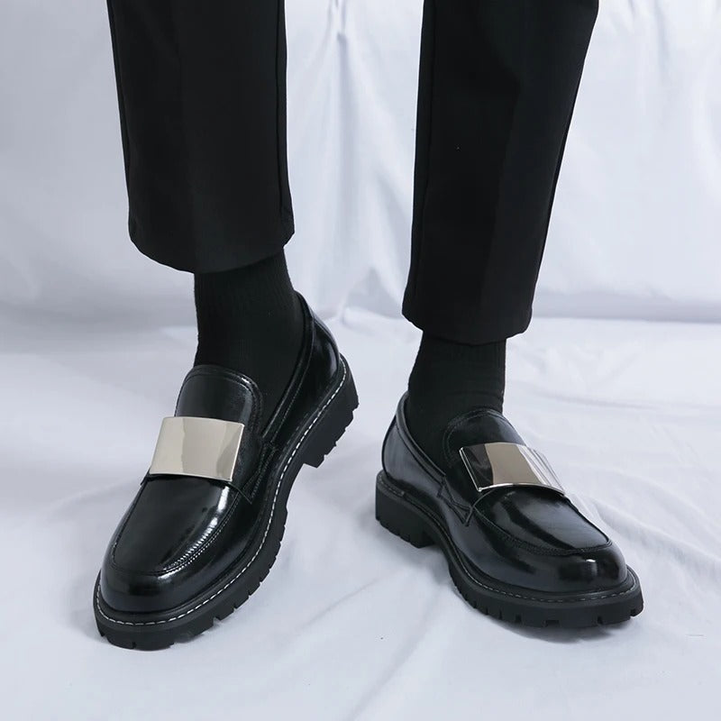 Italian Style Men's Low Cut Casual Leather Shoes