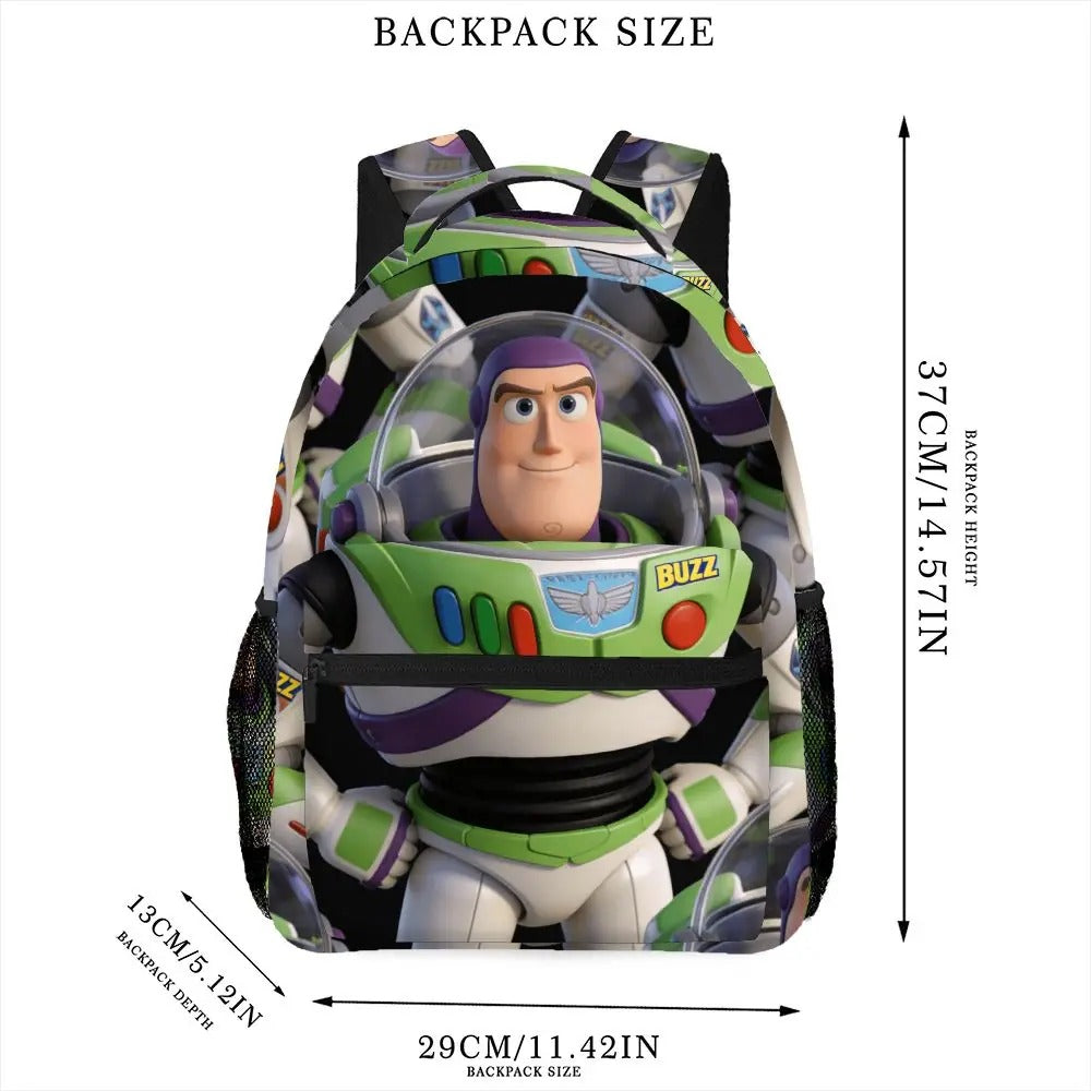 1PC Disney Toy Story Backpack with Zipper Closure Adjustable Straps