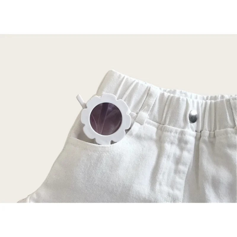 Short Jeans Solid Color Fashion Comfortable Clothing with Korean Style Pants