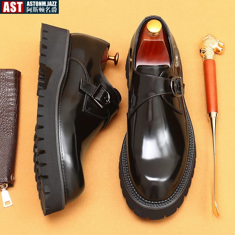 Italian Patent Leather Mens Dress Shoes Luxury Brand Handmade