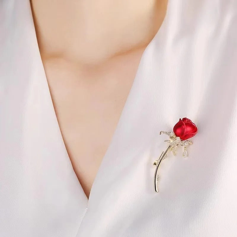 Rose Flower Brooches for Women