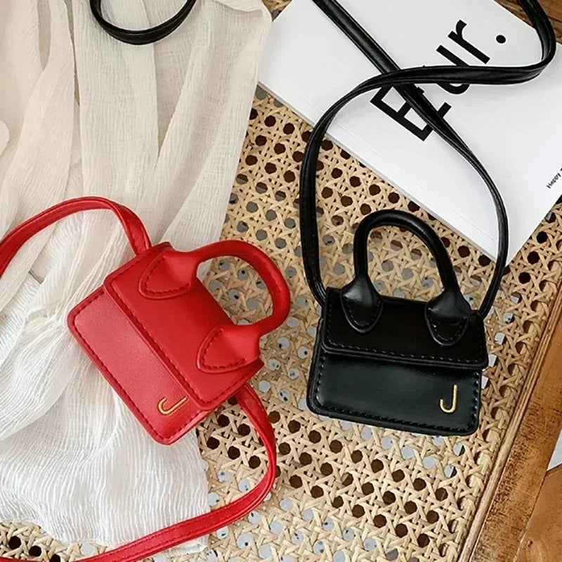 Kids Mini PU Leather Crossbody Bag