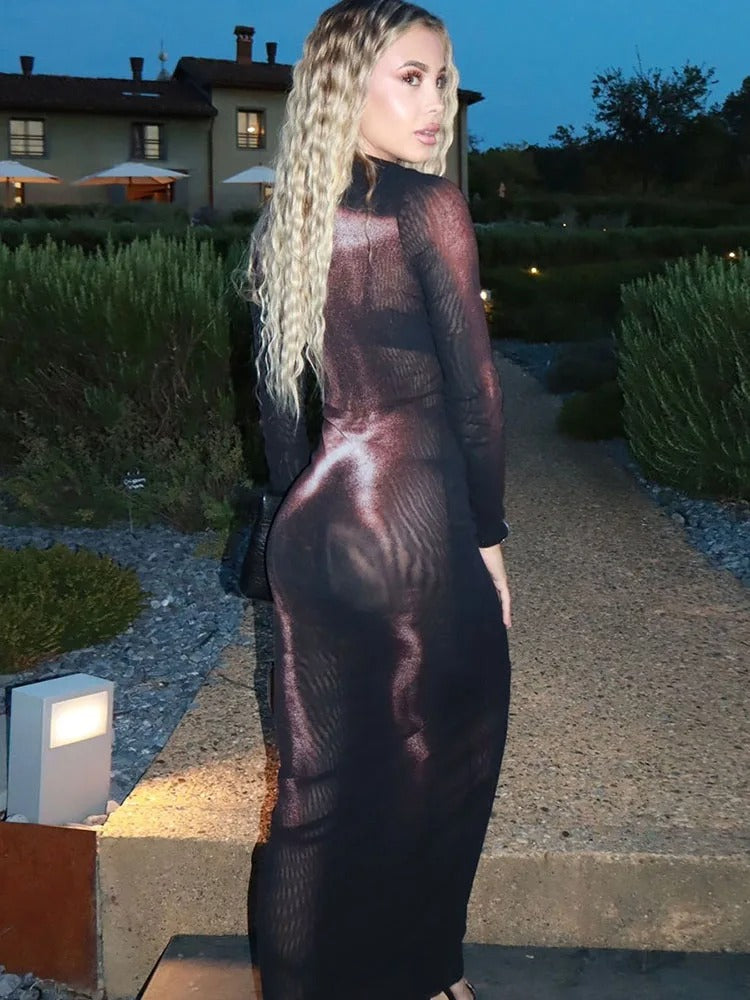 Trend Hottie Street Clubwear Stretch Skinny Maxi Bodycon