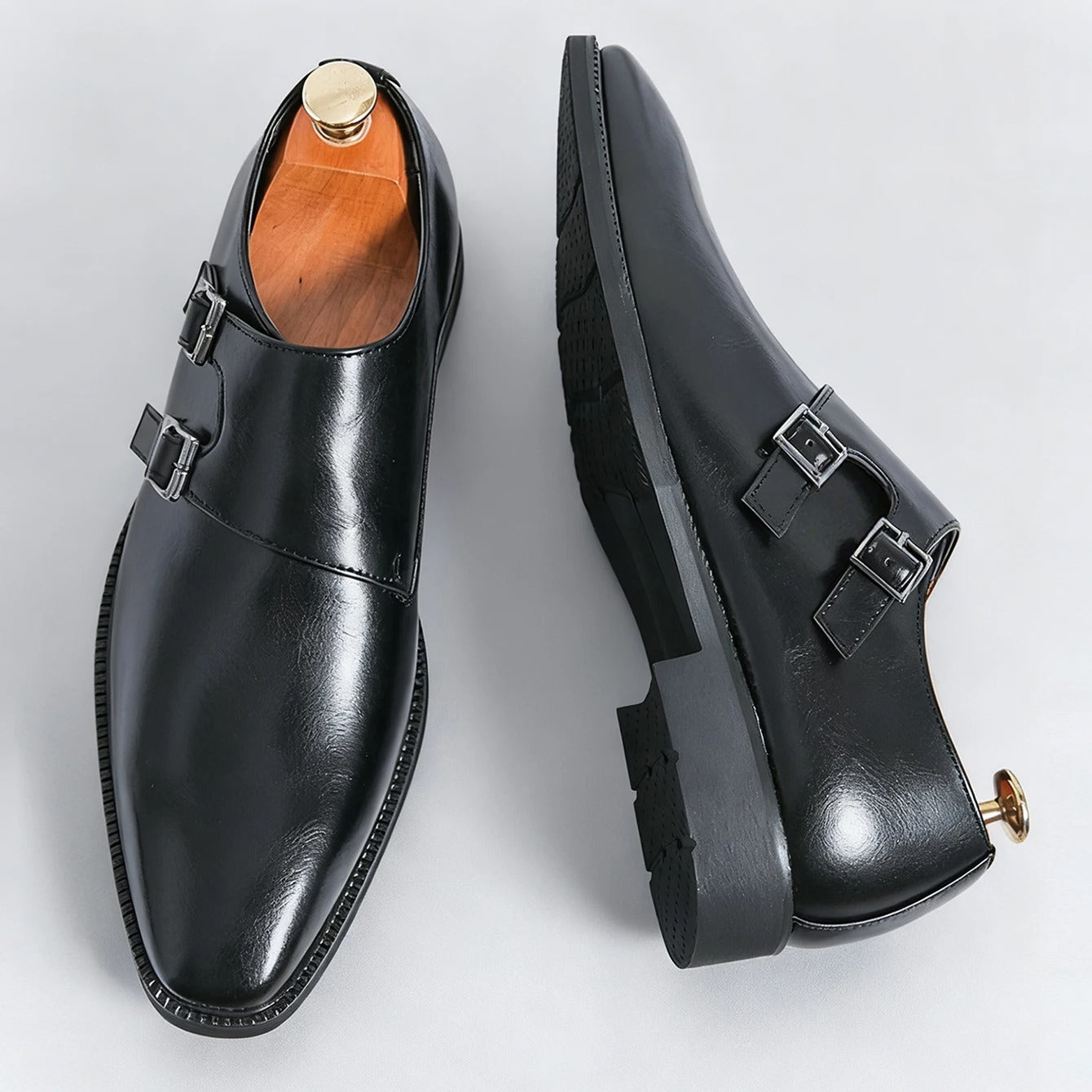 Pointed Toe Buckle Business Office Wedding Comfortable Men's Oxfords Shoes