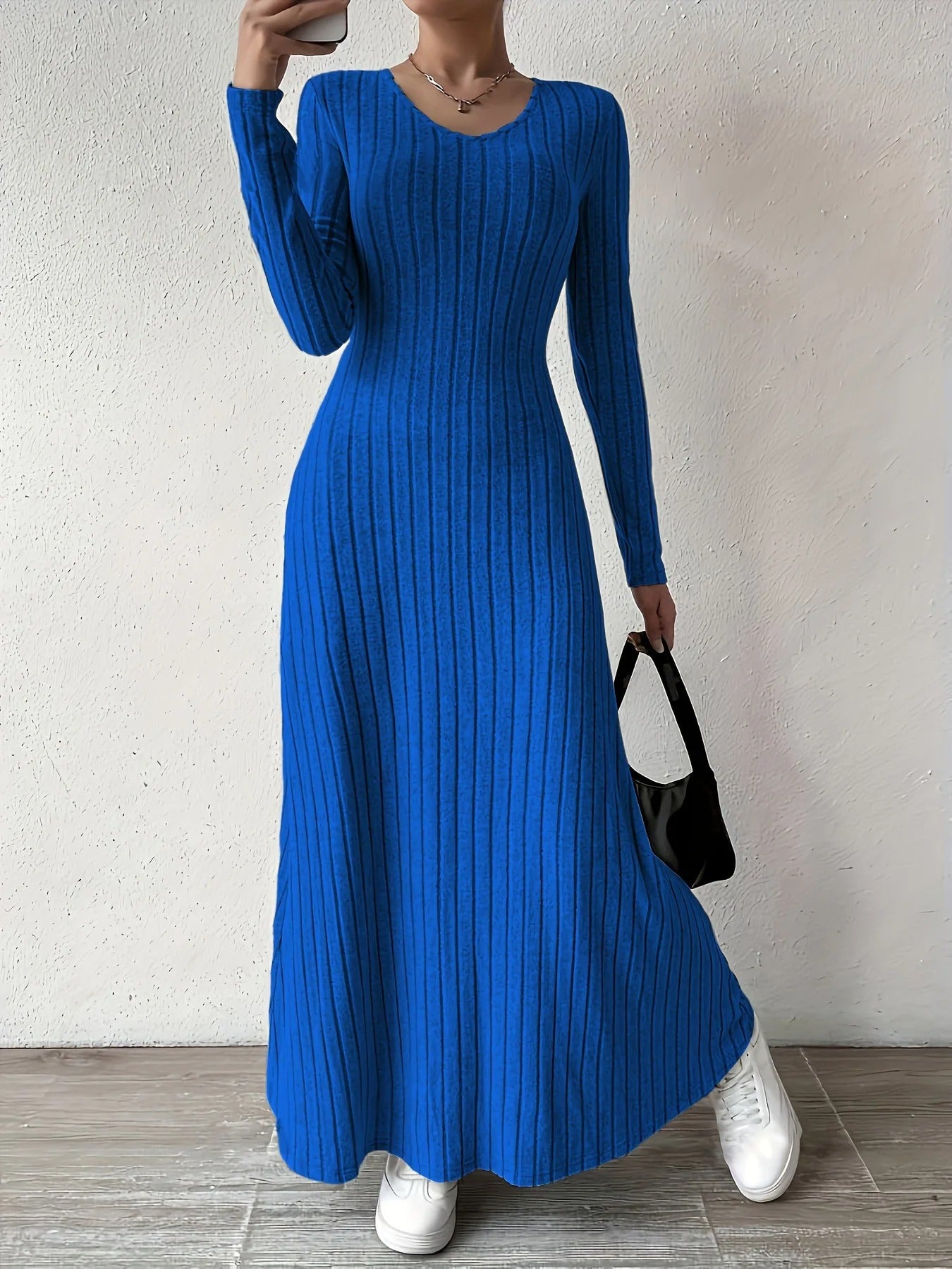 Knitted Maxi Dress Women