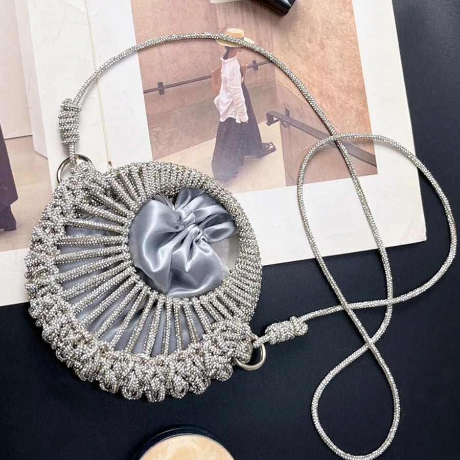Luxury Designer Handbag New Fashion Shiny Rhinestones Shoulder Crossbody.