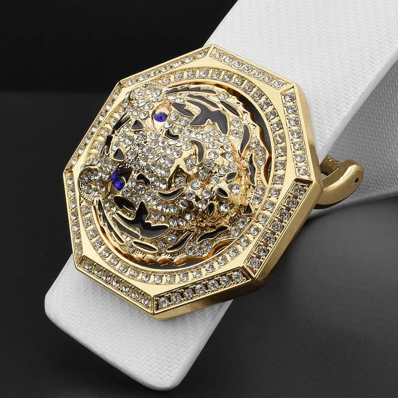 Luxury brand tiger slide buckle designer belts men high quality 3.8cm