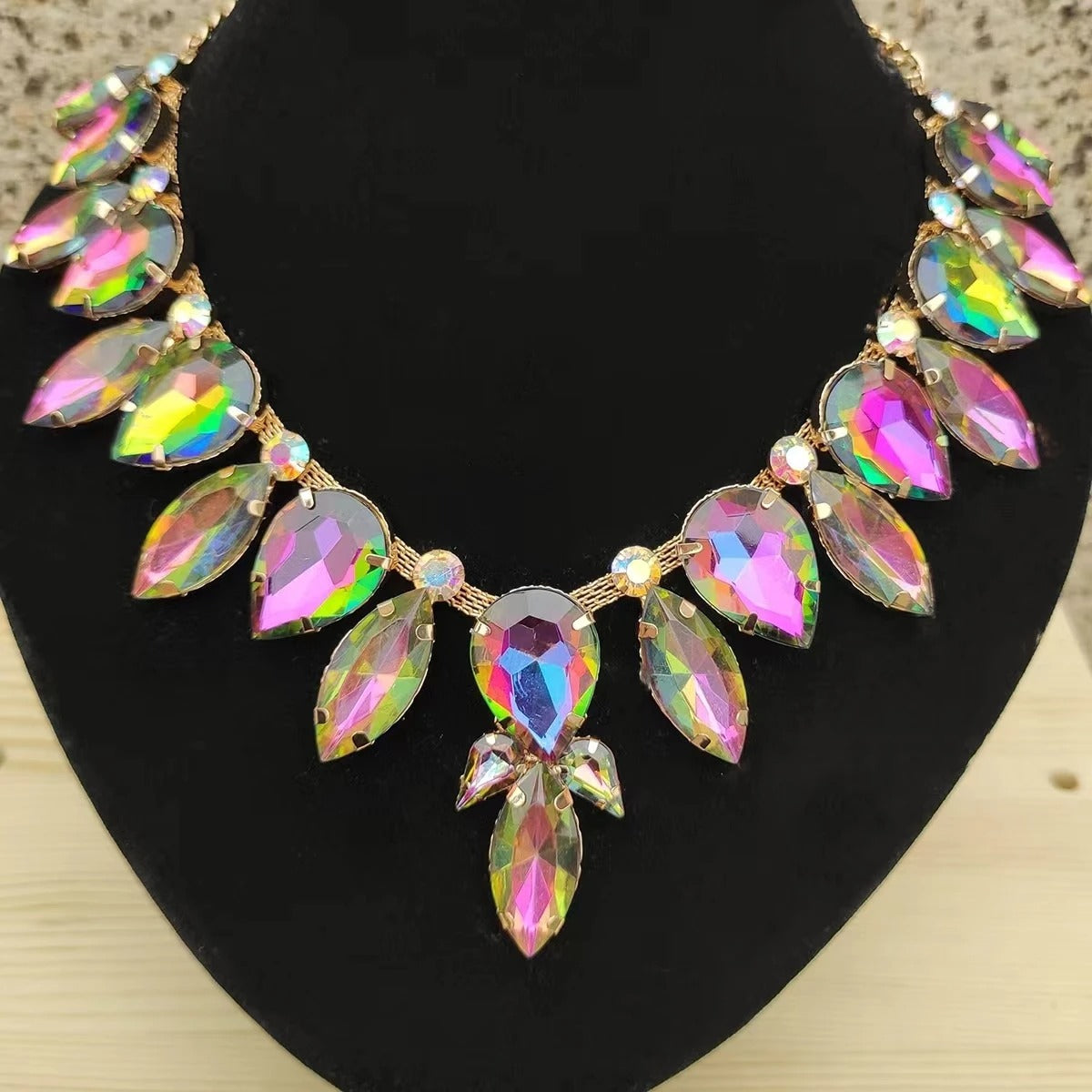 Colorful Rhinestone Necklace