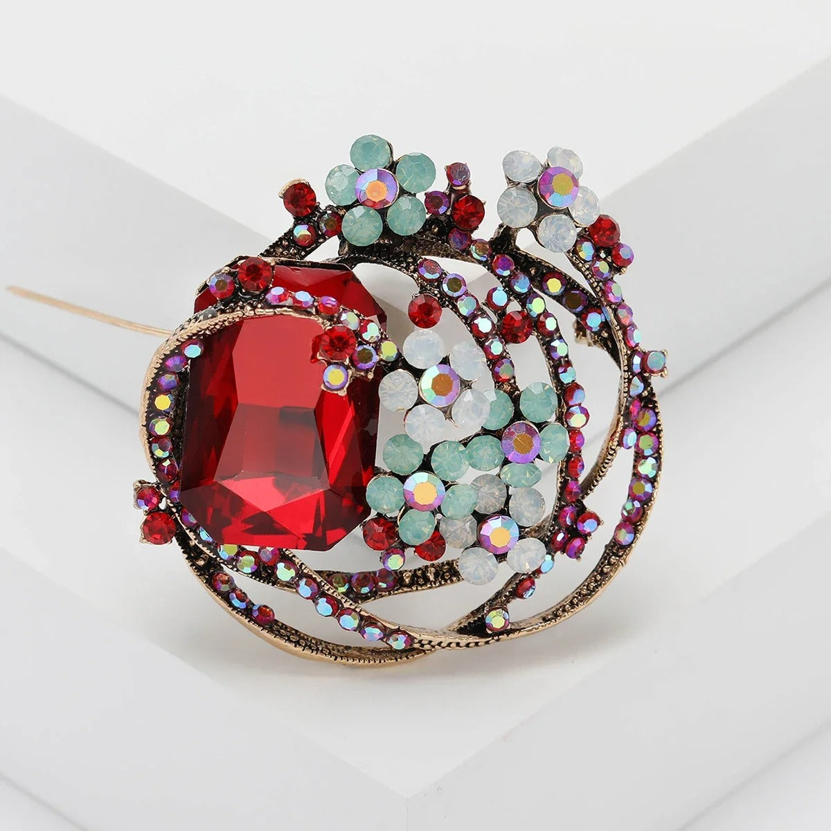 Flower Pins Banquet Party Backpack Brooches