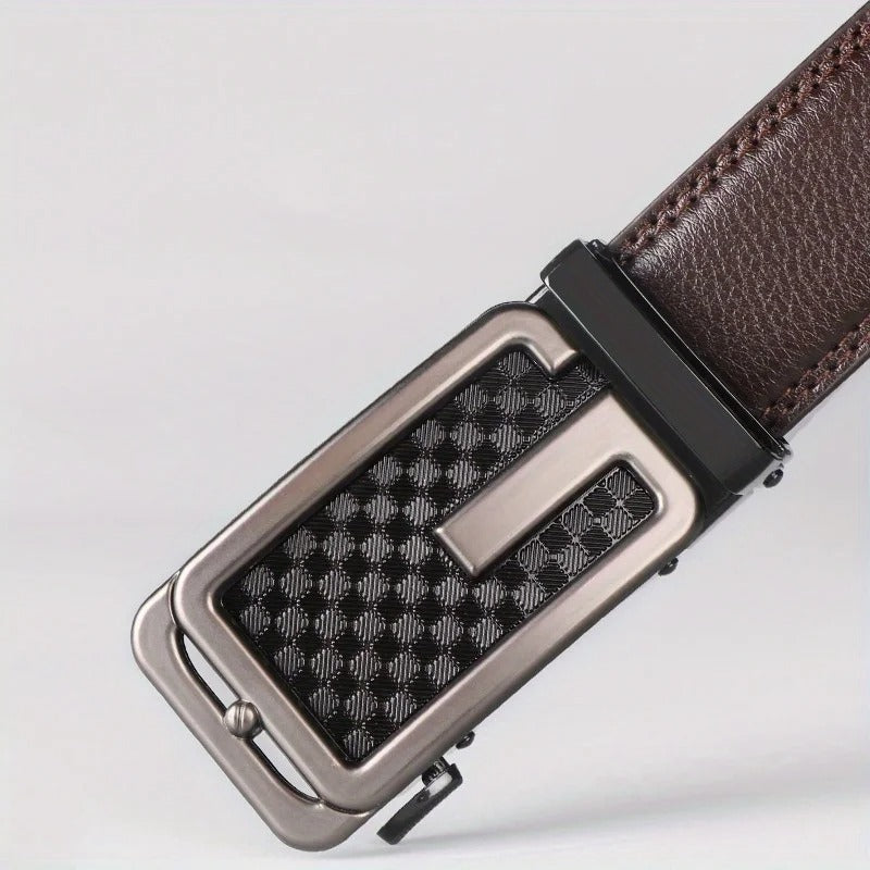 Leather Belt with Micro Adjustable Feature