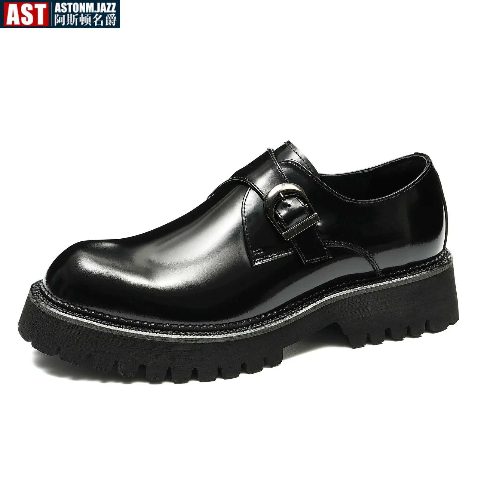 Italian Patent Leather Mens Dress Shoes Luxury Brand Handmade