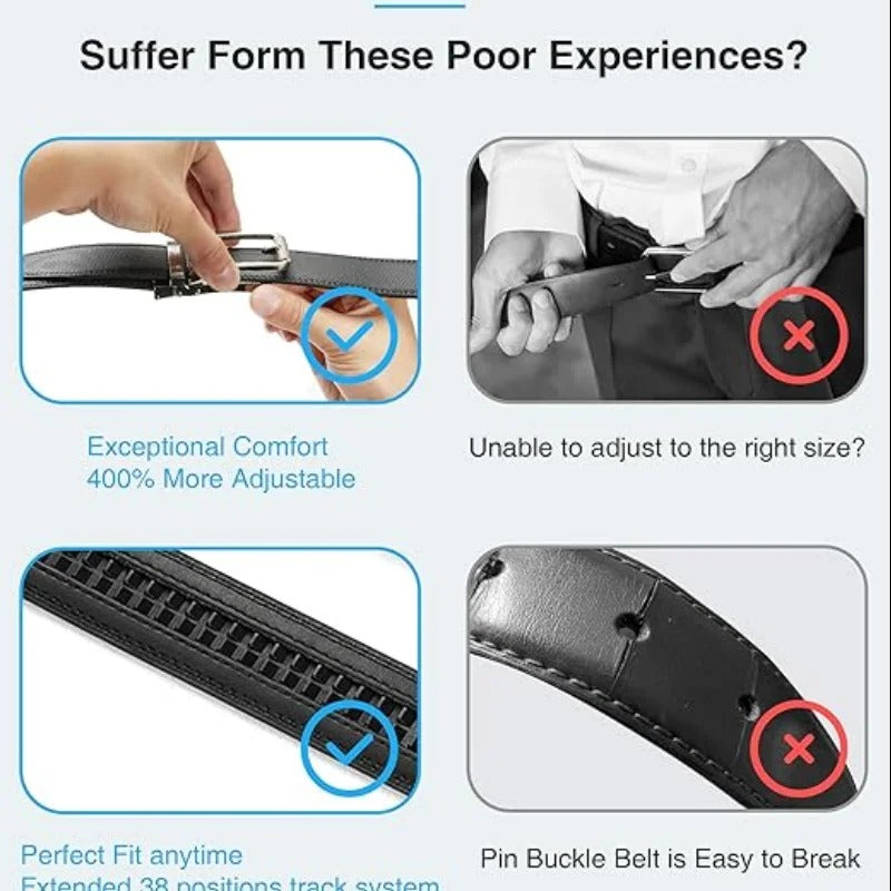 Adjustable Ratchet Belts Business Belt for Men