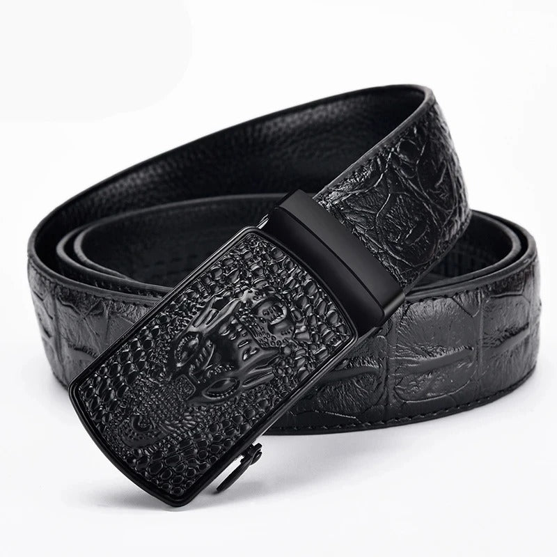 Leather New Style Pin Buckle Jeans Decorative Men Retro Punk