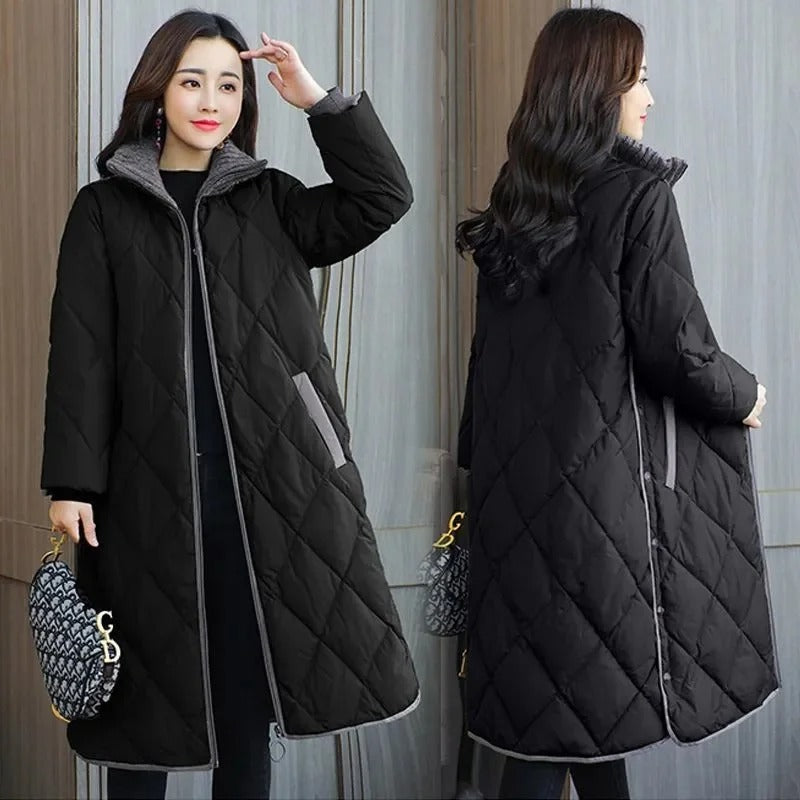 Winter Female Casual Parkas Outwear