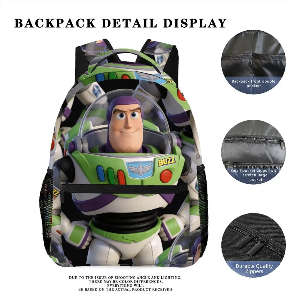 1PC Disney Toy Story Backpack with Zipper Closure Adjustable Straps