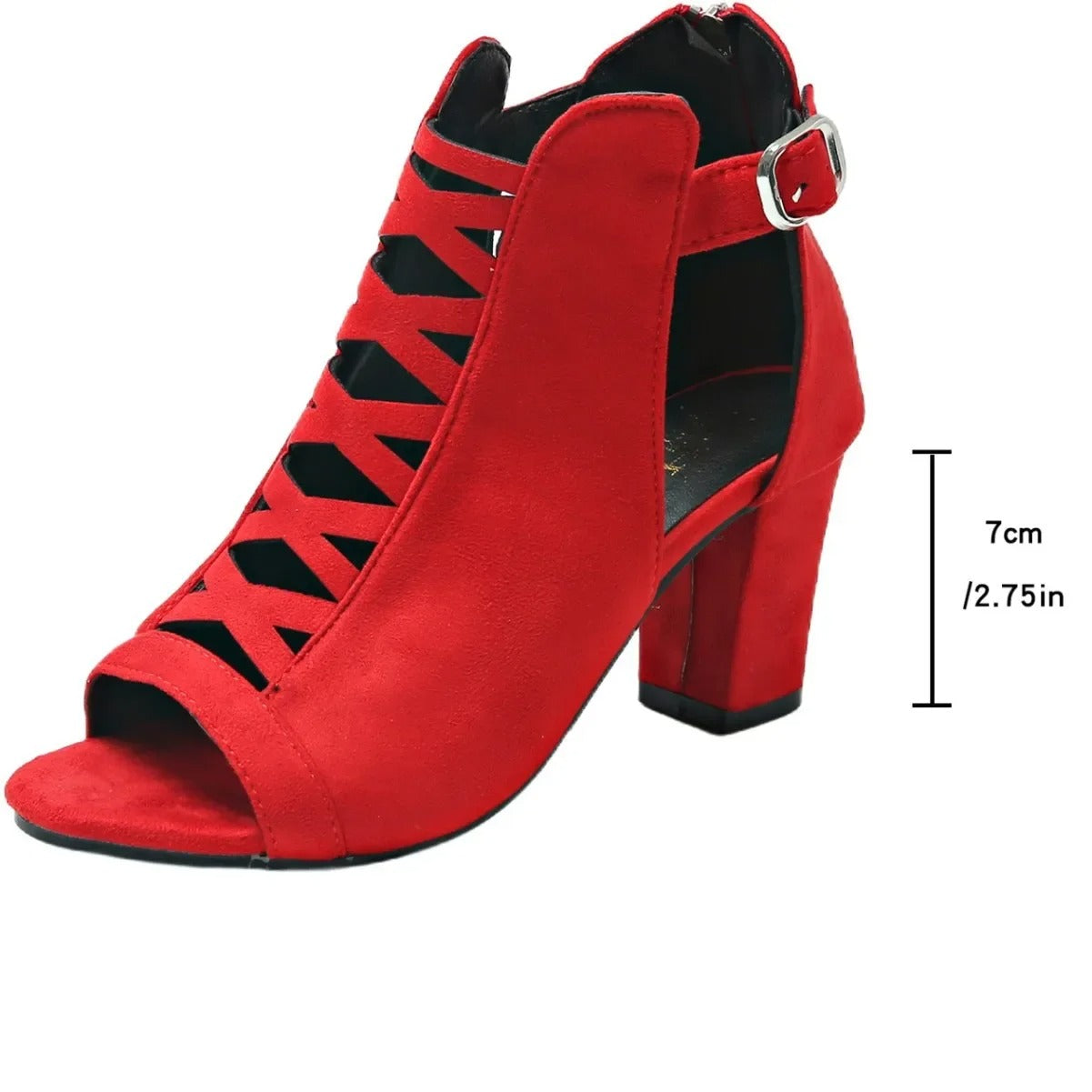Heel Wrap Women Sandals Rear Zipper New Summer Large Size Sandalias&nbsp;