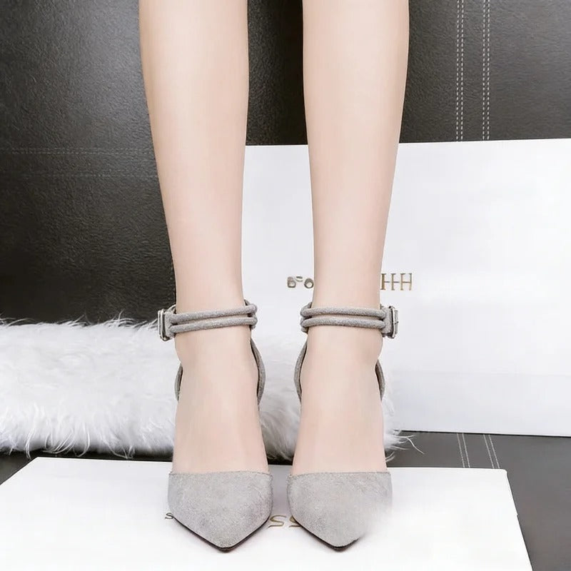 2026 Spring/Summer Buckle Ankle Strap High Heels